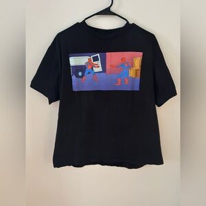 Black Spider-Man graphic T-Shirt